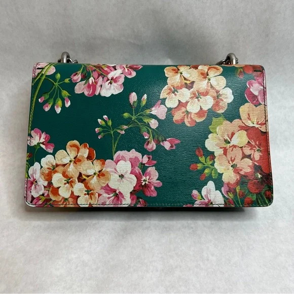 GUCCI Teal Medium Dionysus Blooms Leather Shoulder Bag - Picture 6 of 15